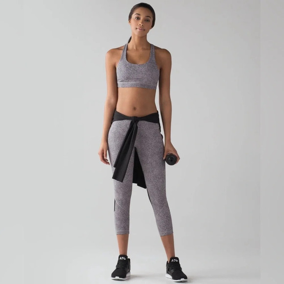 Lululemon Pace Rival Crop (22") Sea  Spray Alpine White Dark Chrome / Black - Picture 2 of 10